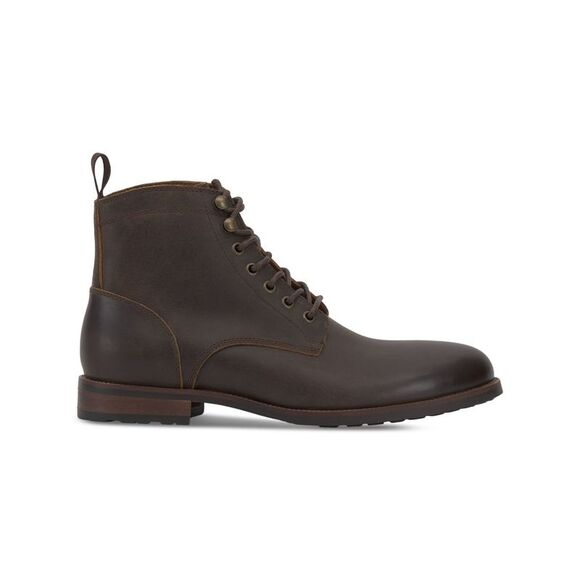 VINCE CAMUTO Mens Mocha Brown Lannie Toe Block Heel Leather Boots Shoes 8.5 M - Picture 3 of 4